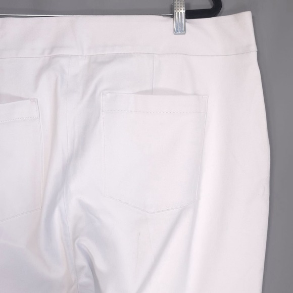 SPANX New Women's 3X Classic White Stretch Pull-on‎ Kick Flare Crop Pants 20373R - Picture 9 of 13
